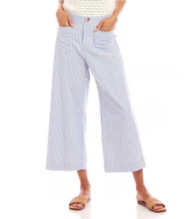 Karen Kane Stripe Cropped Pants