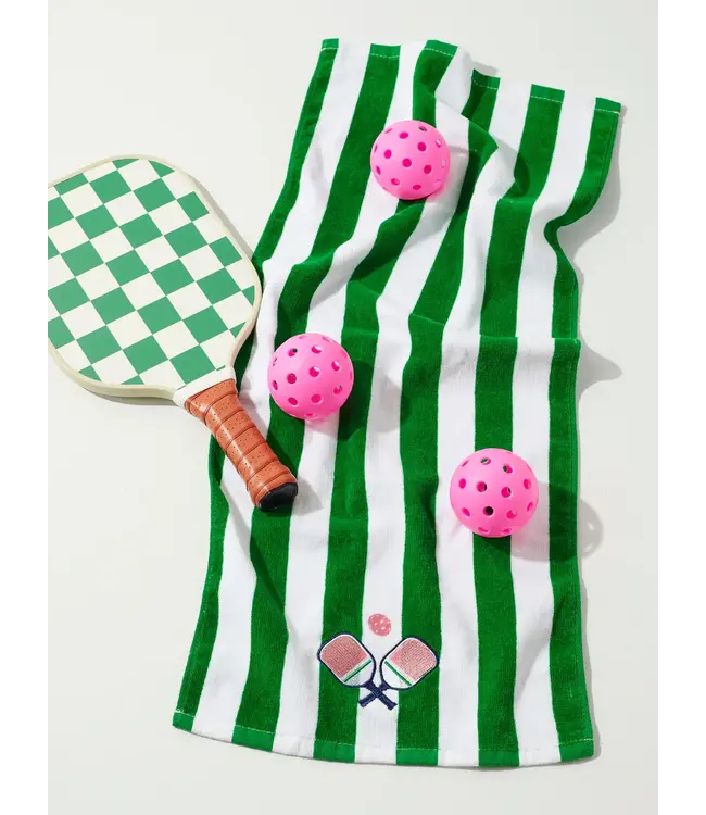 Shiraleah Paddles Stripe Pickleball Towel