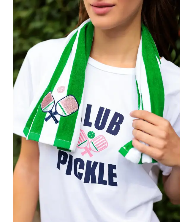 Shiraleah Paddles Stripe Pickleball Towel