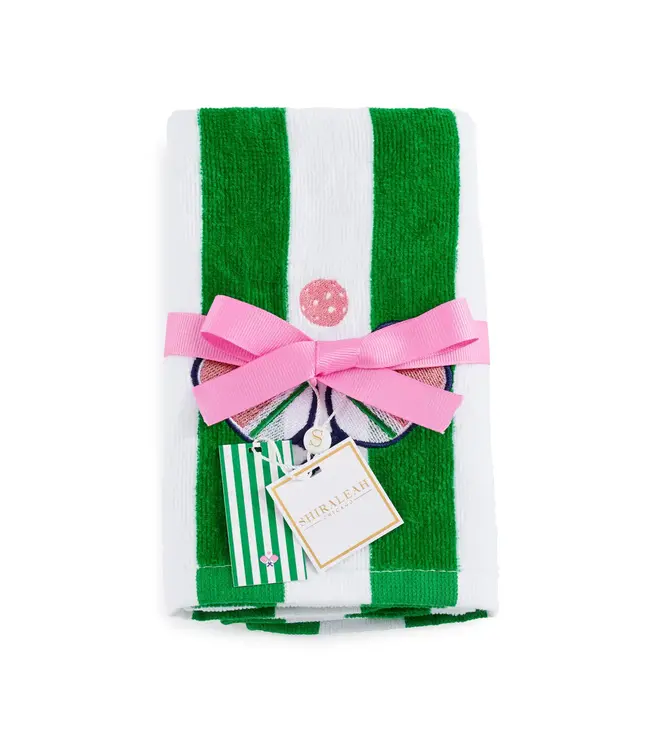 Shiraleah Paddles Stripe Pickleball Towel