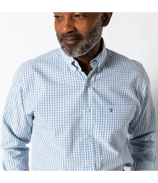 Duck Head Edgewood Plaid Performance Poplin Sport Shirt
