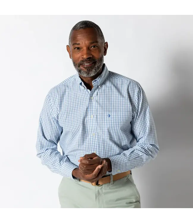 Duck Head Edgewood Plaid Performance Poplin Sport Shirt