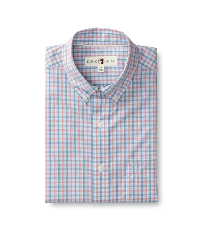 Duck Head Trent Plaid Performance Poplin Sport Shirt