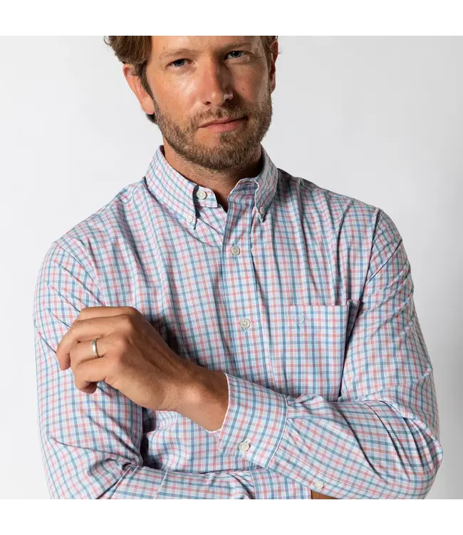 Duck Head Trent Plaid Performance Poplin Sport Shirt