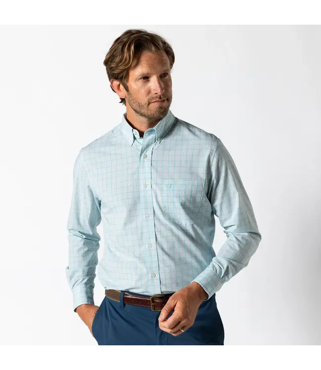 Duck Head Trent Plaid Performance Poplin Sport Shirt