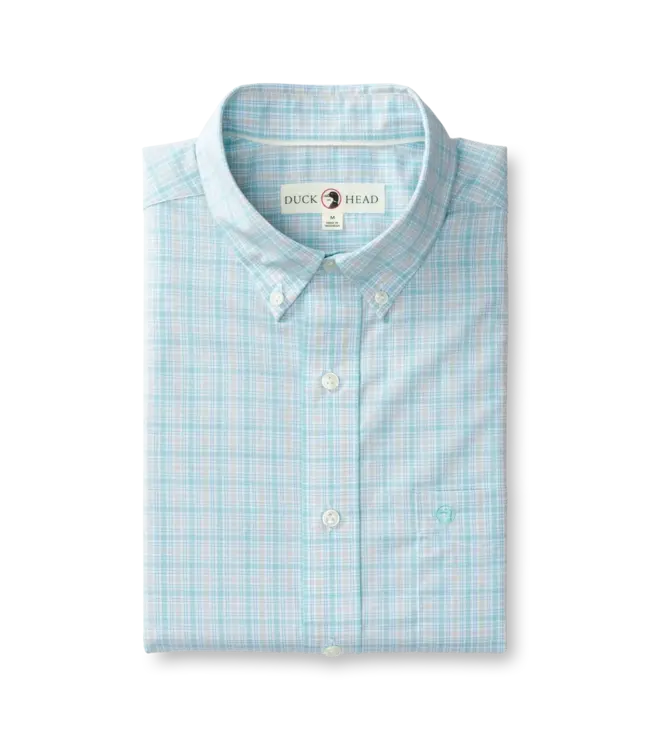 Duck Head Trent Plaid Performance Poplin Sport Shirt