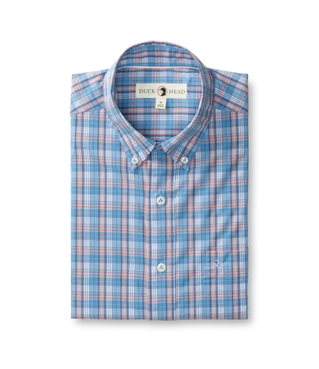 Duck Head Marcus Plaid Performance Poplin Sport Shirt