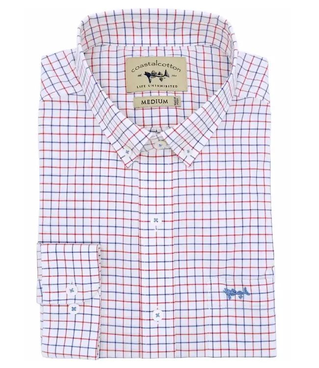 Coastal Cotton L/S Cotton Spandex Sport Shirt