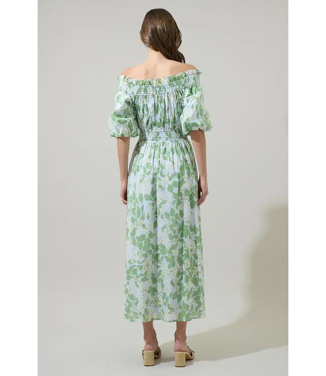 Sugarlips Kiany Floral Magna Town Midi Dress