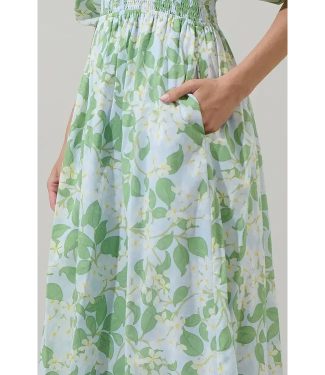 Sugarlips Kiany Floral Magna Town Midi Dress