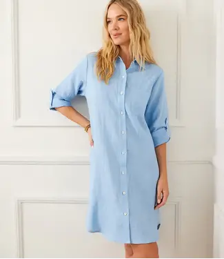 Karen Kane Linen Shirt Dress