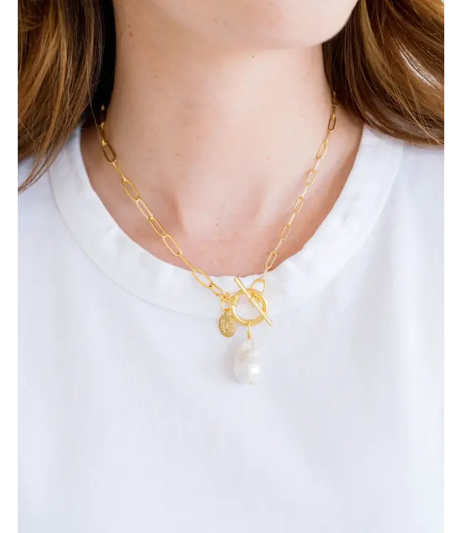 Susan Shaw Katie Paperclip Necklace