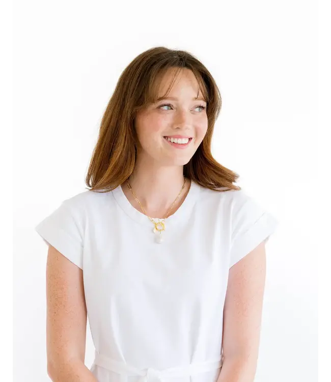 Susan Shaw Katie Paperclip Necklace