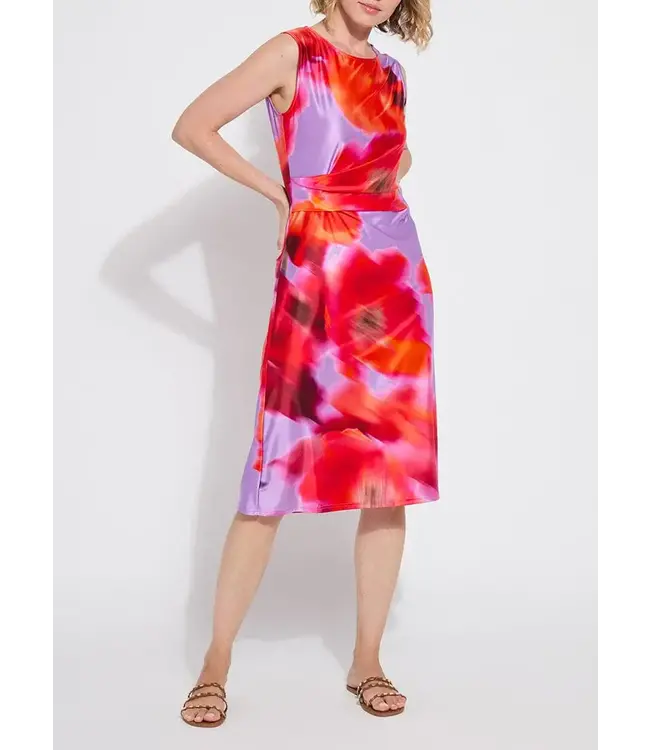 Lysse Raquel Side Draped Printed Dress