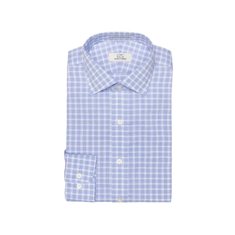 Cooper & Stewart Dobby Check Shirt | Tailored Fit