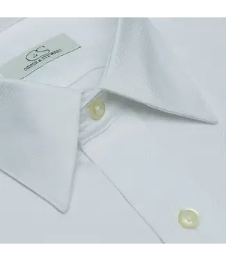Cooper & Stewart C&S Herringbone Spread Collar Dress Shirt