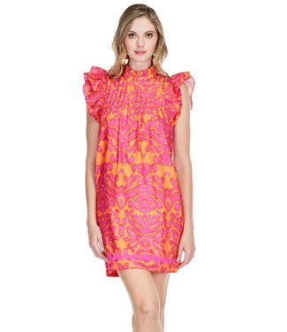 Jade Melody Tam Ruffles Pleated Dress