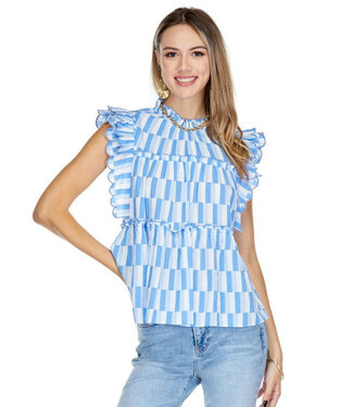 Joy Joy Scalloped Tiered Top