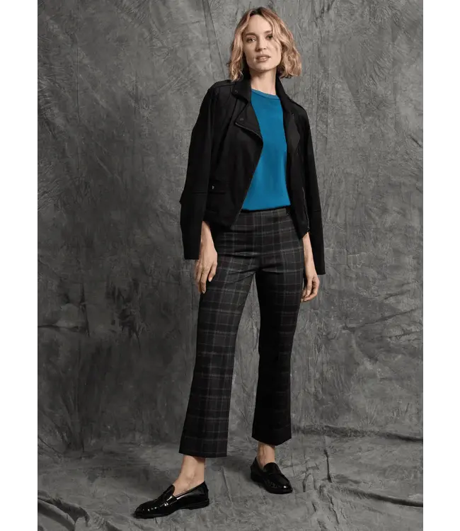 Lysse Aline Crew Neck Mixed Media Top