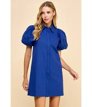 TCEC Button Down Shift Dress