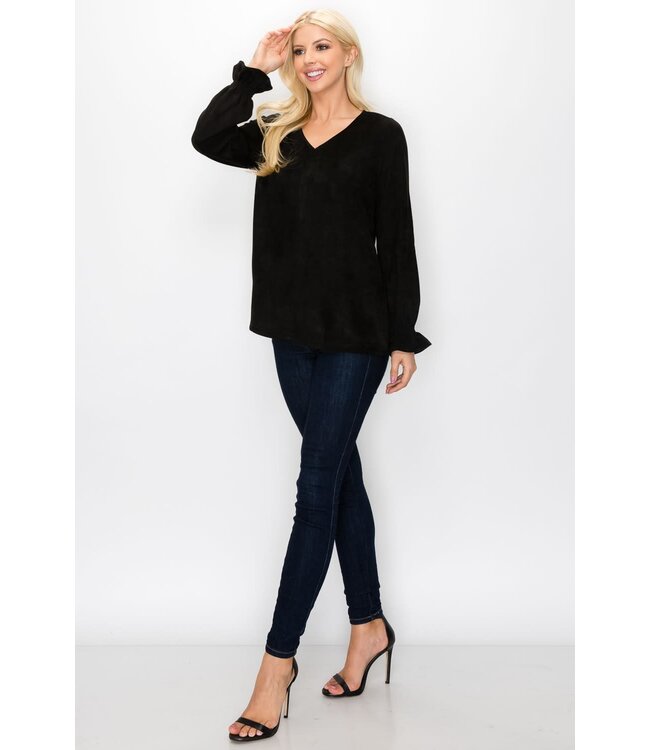 Joh Abigail Suede Top