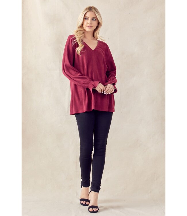 Joh Abigail Suede Top