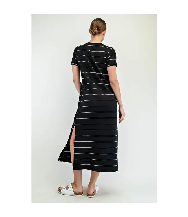 Rae Mode Modal Scuba Stripe Maxi Dress