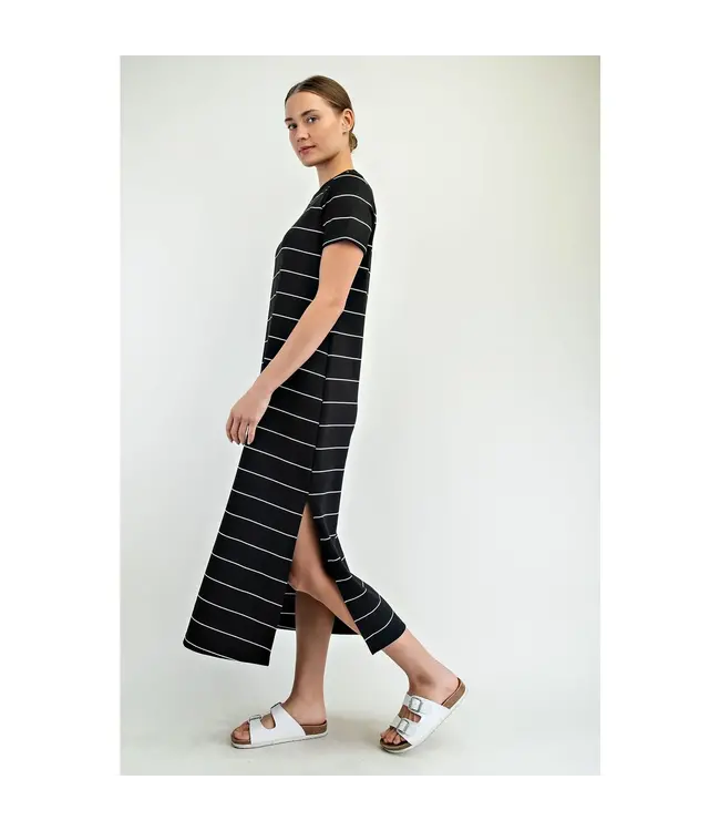 Rae Mode Modal Scuba Stripe Maxi Dress