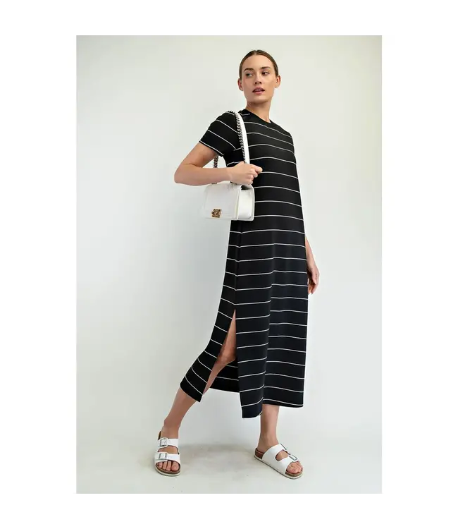 Rae Mode Modal Scuba Stripe Maxi Dress