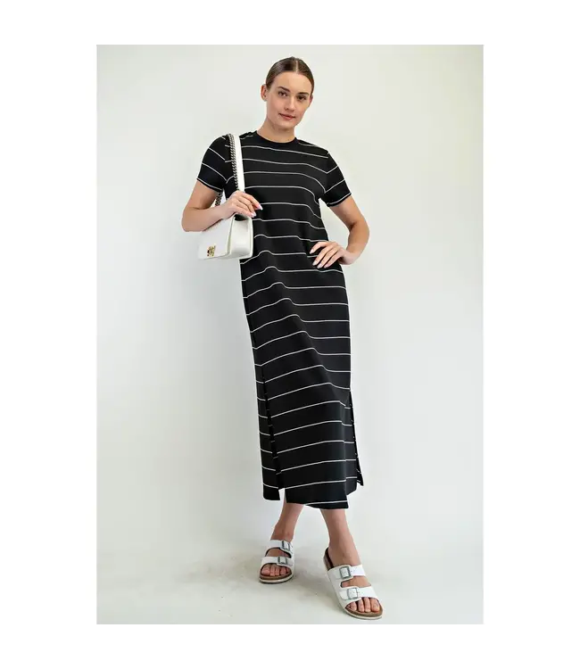 Rae Mode Modal Scuba Stripe Maxi Dress