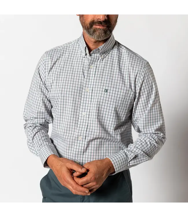 Duck Head Edison Plaid Performance Poplin Sport Shirt