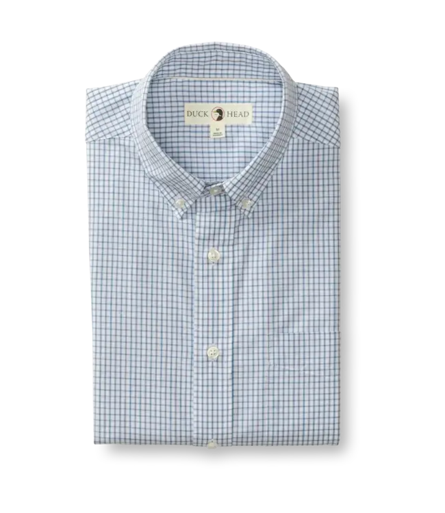 Duck Head Lewis Plaid Cotton Cashmere Poplin Sport Shirt