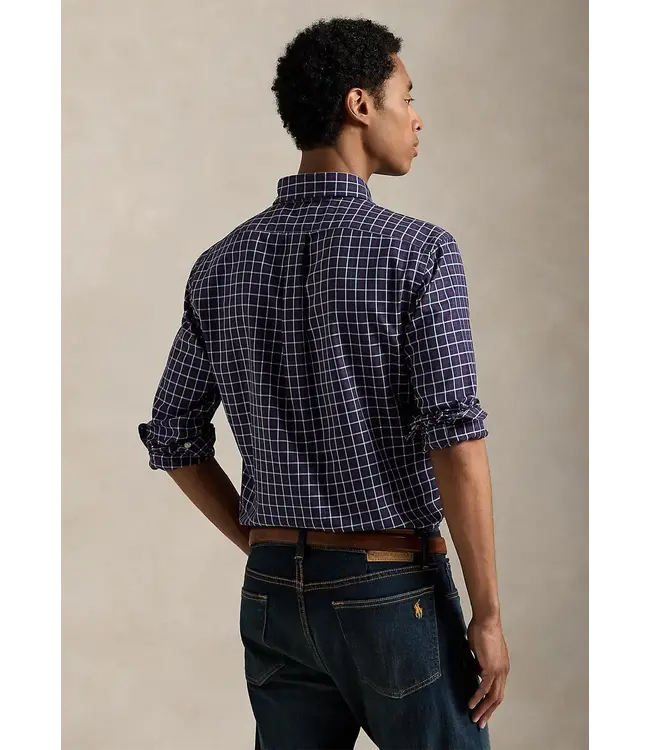 PRL Long-Sleeve Performance Oxford Sport Shirt - Plaid