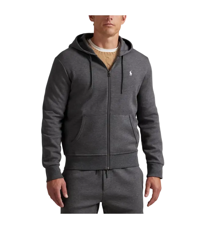 PRL L/S Double Knit Tech Full-Zip Hooded Sweatshirt