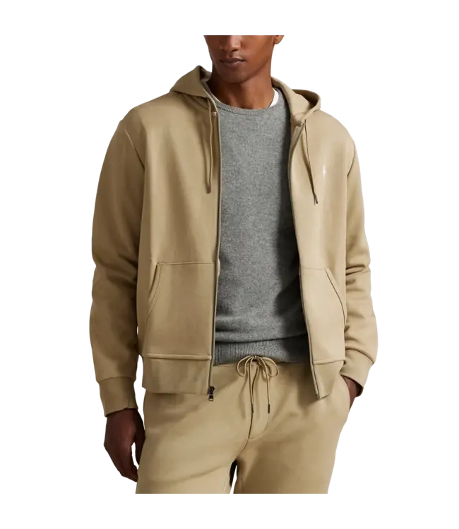 PRL L/S Double Knit Tech Full-Zip Hooded Sweatshirt