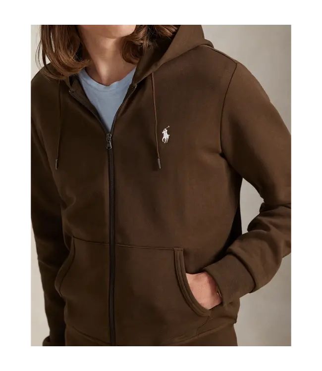 PRL L/S Double Knit Tech Full-Zip Hooded Sweatshirt