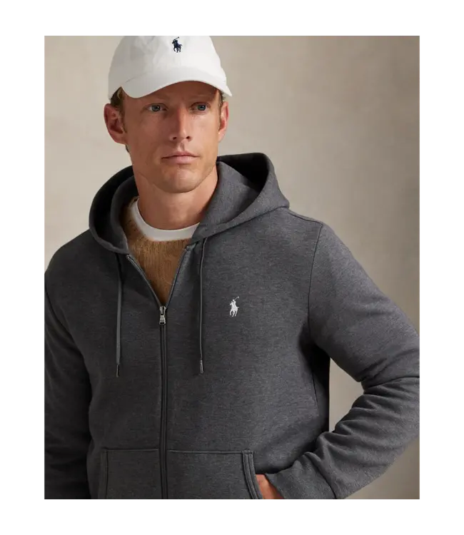 PRL L/S Double Knit Tech Full-Zip Hooded Sweatshirt