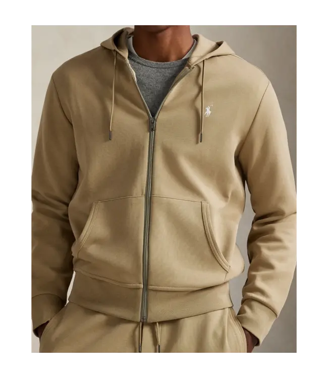 PRL L/S Double Knit Tech Full-Zip Hooded Sweatshirt