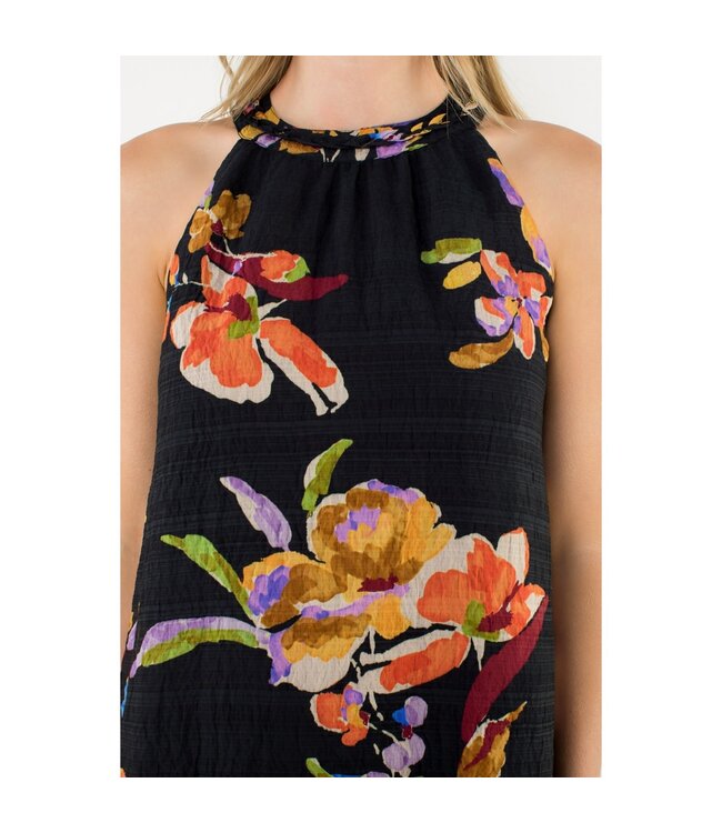 THML Sleeveless Floral Halter Dress