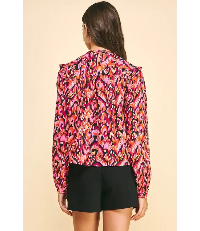 Pinch Front Pictuck Detail Top