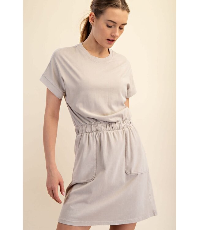 Rae Mode Mineral Washed Cotton Mini Dress