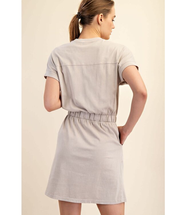 Rae Mode Mineral Washed Cotton Mini Dress