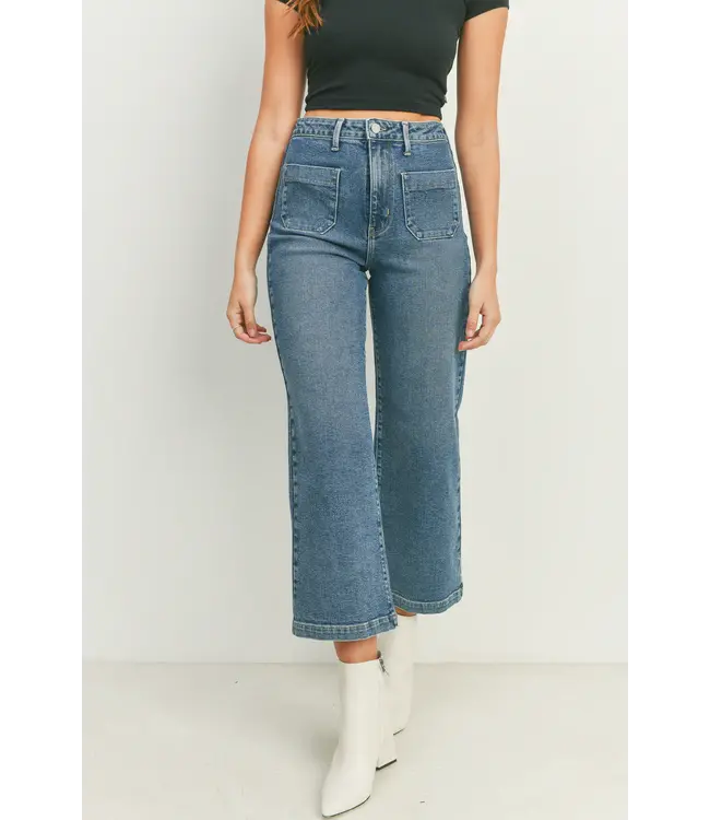 Just Black Sailor Pocket Wide Leg Jeans