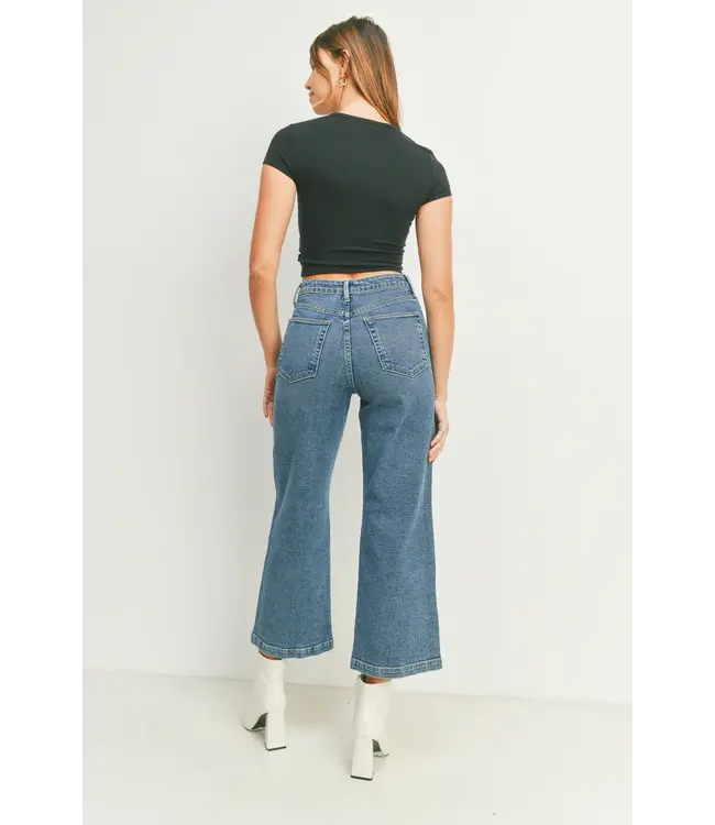 Just Black Sailor Pocket Wide Leg Jeans
