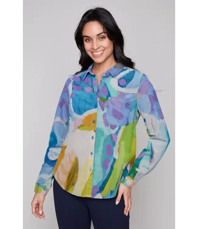 Claire Desjardins Walk for a While Cotton button-up Top