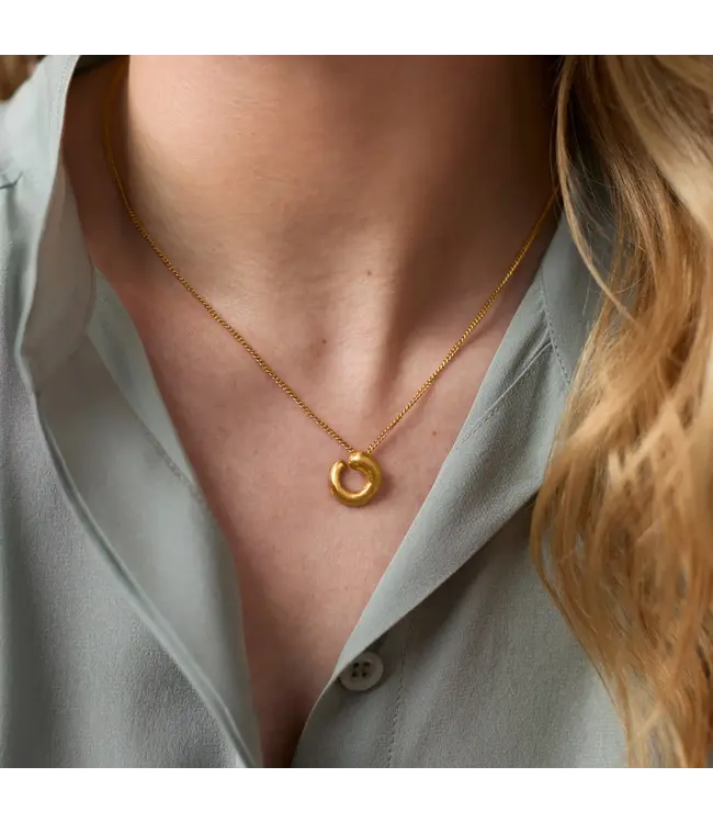 Julie Vos Solara Spiral Delicate Necklace