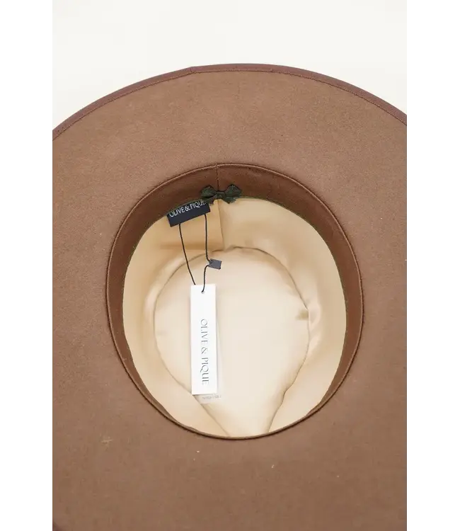 Olive & Pique Gabriel Wool Felt Structured Rancher Hat