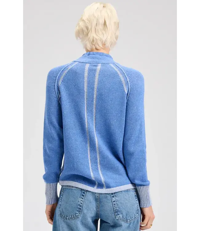 Zaket & Plover Two-Tone Zip Up