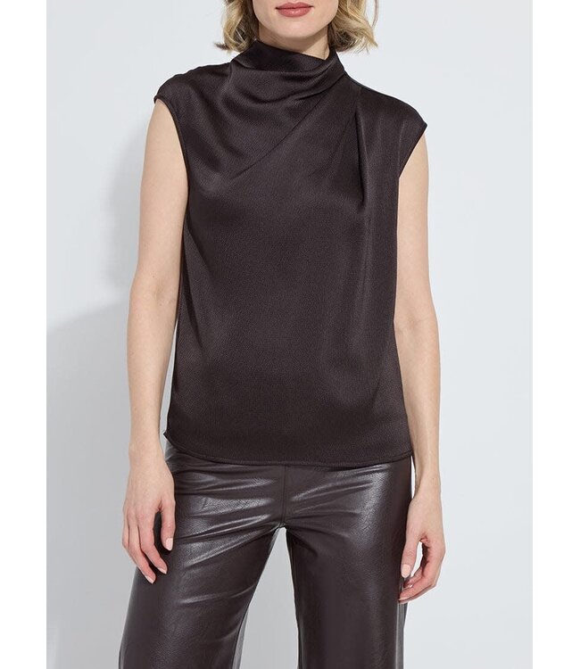 Lysse Aisha High Neck Draped Blouse