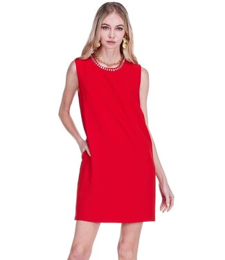 Jade Melody Tam Jade Melody Tam Embellished Neck Shift Dress